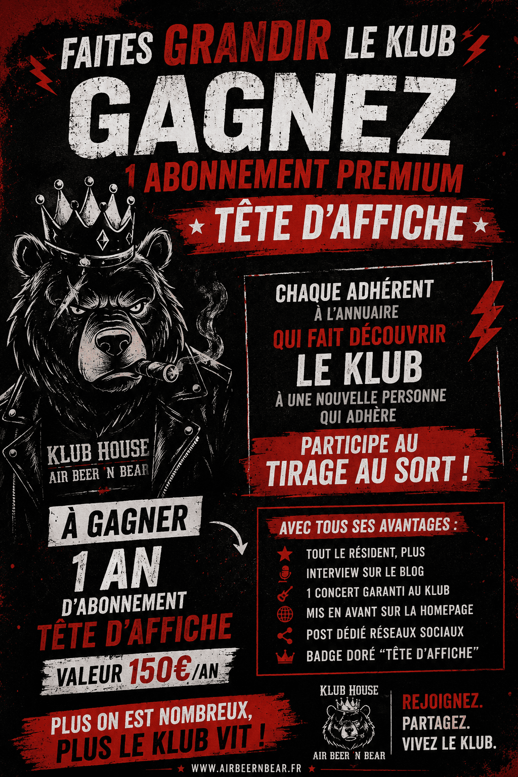 GAGNE TON ENCART "Tête d'Affiche" d'une valeur de 150€